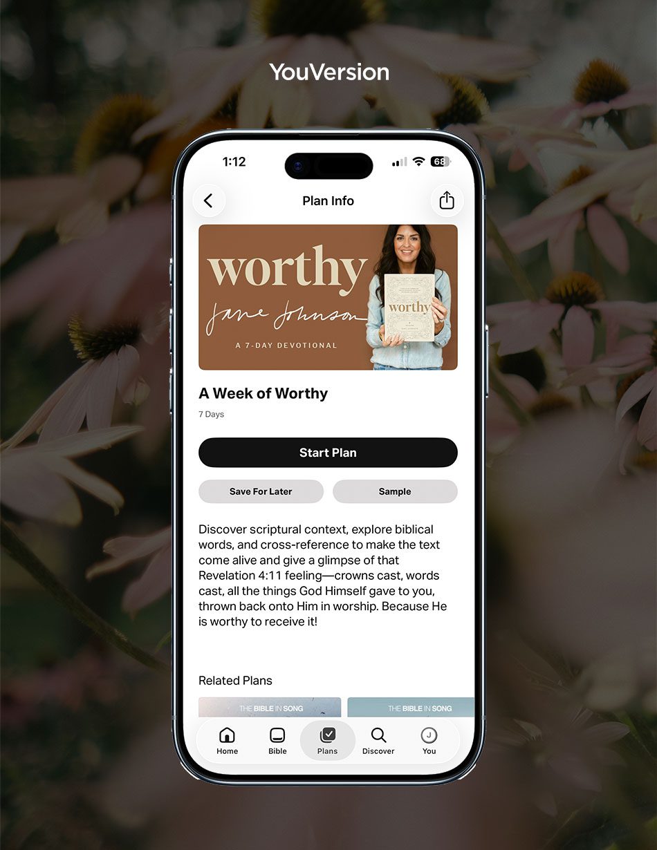 Jane Johnson Worthy Bible Study Commentary Ephesians Philippians Colossians Philemon YouVersion Reading Plan
